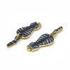 Painted Alloy Pendants PALLOY-P288-03G-03-2