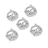 Alloy Crystal Rhinestone Pendants ALRI-H004-30P-3