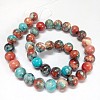 Synthetic Fossil Beads Strands G-L028-10mm-05-3