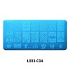 Non-Tarnish Lace Flower Stainless Steel Nail Art Stamping Plates X-MRMJ-L003-C04-2
