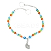 Glass Beaded Curtain Tiebacks Clips AJEW-BA00121-02-1