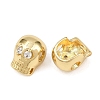 Brass Cubic Zirconia European Beads KK-L251-63G-2