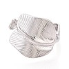 Adjustable 304 Stainless Steel Cuff Rings for Women RJEW-N052-03P-2