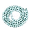Anti-Tarnish Electroplate Rondelle Glass Beads Strands EGLA-T021-3mm-17-06-2