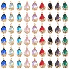 18Pcs 3 Colors Transparent Glass Pendants GLAA-YW0004-52A-2