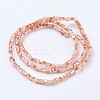 Electroplate Glass Beads Strands EGLA-F121-HR-B04-2
