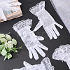 6 Pairs 6 Styles Polyester Lace Gloves AJEW-GL0002-71-4