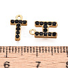 304 Stainless Steel and Rhinestone Pendants STAS-T071-11B-G-4
