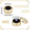 4Pcs Round Alloy Loose Diamond Storage Boxes CON-BC0008-09-2