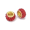 Alloy Rhinestone Clay Pave Beads ALRI-D300-04G-16-2