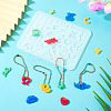 DIY Heart Pendant Silicone Molds & Iron Pendant Making Kits DIY-TA0011-01-7