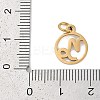 Ion Plating(IP) 304 Stainless Steel Charms STAS-R135-05G-07-3