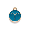 Alloy Enamel Pendants X-ENAM-S124-01B-05A-2