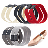 5 Pairs 5 Colors Elastic Polyester with Imitation Leather Shoelace Bands FIND-DR0001-16-1