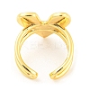 Brass Heart Open Cuff Rings RJEW-Q781-13G-3