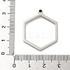Non-Tarnish 304 Stainless Steel Laser Cut Pendants STAS-U009-04A-P-3