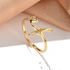 304 Stainless Steel Cuff Rings for Women RJEW-D285-01G-F-3