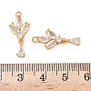 Brass Micro Pave Cubic Zirconia Pendants KK-D024-20G-3