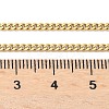 Unisex PVD Vacuum Plating 304 Stainless Steel Curb Chain/Twisted Chain Necklaces STAS-D0002-34G-2
