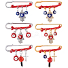 6Pcs Stainless Steel Safety Pis JEWB-GA00006-1