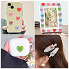 Printed Opaque Resin Cabochons CRES-TA0001-72B-8