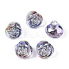Electroplate Transparent Acrylic Beads PACR-CJC0008-08D-1