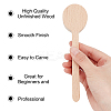 Gorgecraft 4Pcs Beechwood Spoon Mold DIY-GF0005-09-3