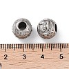304 Stainless Steel Rhinestone European Beads STAS-A092-10H-P-3