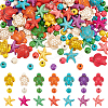 160Pcs 3 Styles Ocean Theme Dyed Synthetic Turquoise Beads G-UN0001-30-1