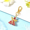 Angel Glass & Alloy Pendant Decorations HJEW-MZ00360-08-1