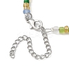 3Pcs 3 Color Natural Quartz Crystal & Glass Seed Beaded Necklaces Set NJEW-JN04344-5
