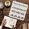 Large Plastic Reusable Drawing Painting Stencils Templates DIY-WH0172-566-3