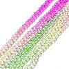Transparent Gradient Color Glass Beads Strands X1-GLAA-H021-01B-22-2