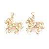 Brass Pendants KK-T081-13G-1