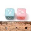 Opaque Acrylic European Beads AC-CBA7A73-01V-3