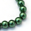 Baking Painted Pearlized Glass Pearl Round Bead Strands HY-Q003-4mm-75-2