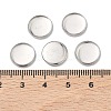 Non-Tarnish Flat Round 304 Stainless Steel Plain Edge Bezel Cups X-STAS-S028-28-3
