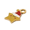 Christmas 304 Stainless Steel Enamel Charms LS-STAS-I356-02G-03-2