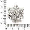 Snowflake Rotatable Brooches for Women JEWB-B023-01P-4