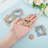 4Pcs 2 Colors Glass Rhinestone Shoe Decoration FIND-GO0002-28-5