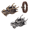 2Pcs 2 Colors Brass Pendants KK-OC0001-58-1