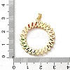 Brass Micro Pave Cubic Zirconia Pendants LS-KK-P320-02G-01-3