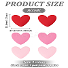 3 Pairs 3 Colors Acrylic Stud Earrings EJEW-LP0001-93-2