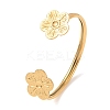 304 Stainless Steel Open Cuff Bangles BJEW-F546-01A-G-2