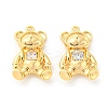 Brass Micro Pave Cubic Zirconia Pendants KK-Q809-18G-1