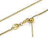 Ion Plating(IP) 304 Stainless Steel Box Chains Necklaces NJEW-H042-09G-2
