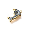 304 Stainless Steel Micro Pave Cubic Zirconia Pendants STAS-Z160-01G-02A-2