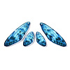 Transparent Resin Wing Earrings Pendants FIND-TAC0006-58B-2