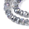 Anti-Tarnish Electroplate Glass Imitation Jade Beads Strands EGLA-T029-6mm-13A-3