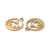 Ion Plating(IP) 304 Stainless Steel Charms X-STAS-Q303-08G-2